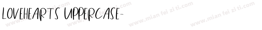 LOVEHEARTS UPPERCASE字体转换